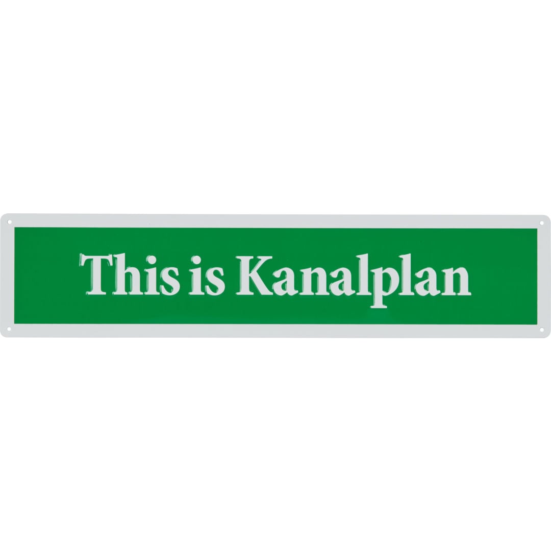 Hammarby This is Kanalplan gatuskylt