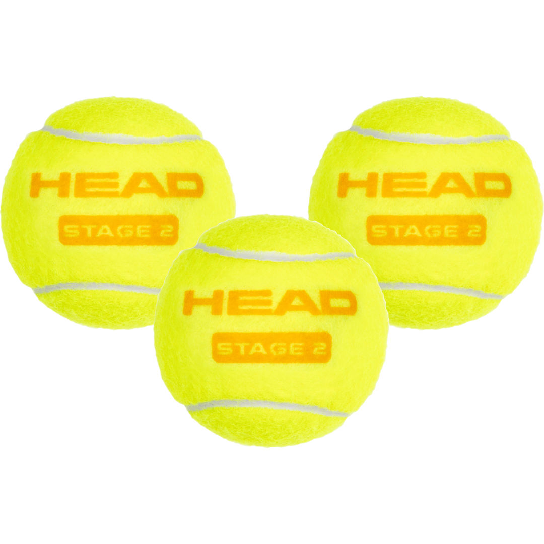 Head Stage 2 3-pack tennisbollar