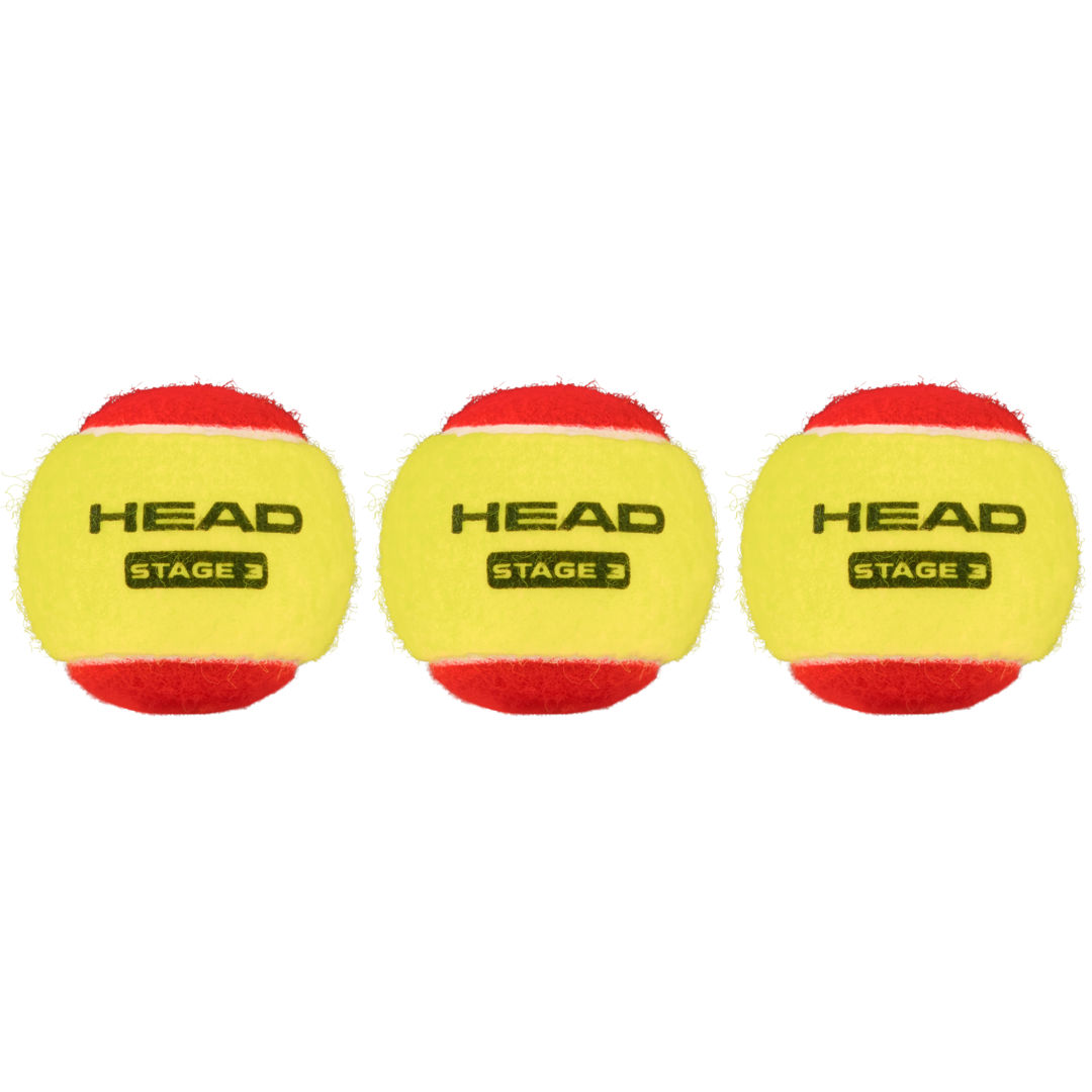 Head Stage 3 3-pack tennisbollar