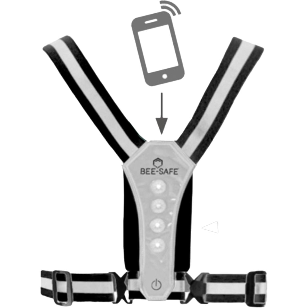 LED Harness Phone Pocket Reflexväst