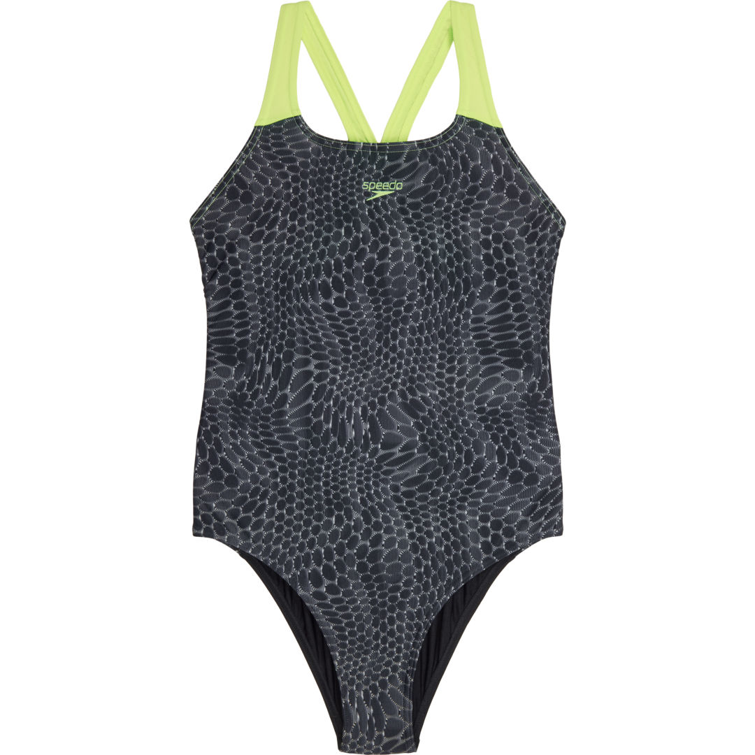 Speedo Allover Powerback JR baddräkt