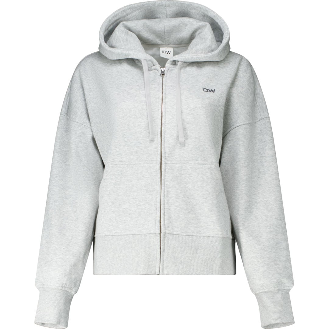 ICANIWILL Everyday Boxy Zipper W huvtröja