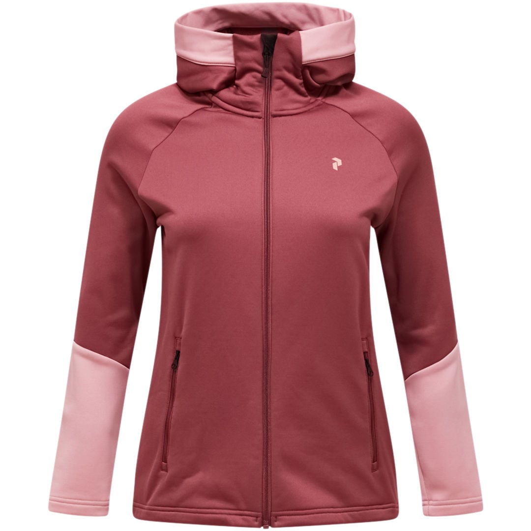 Peak Performance Rider Essentials Zip W huvtröja Rosa | INTERSPORT