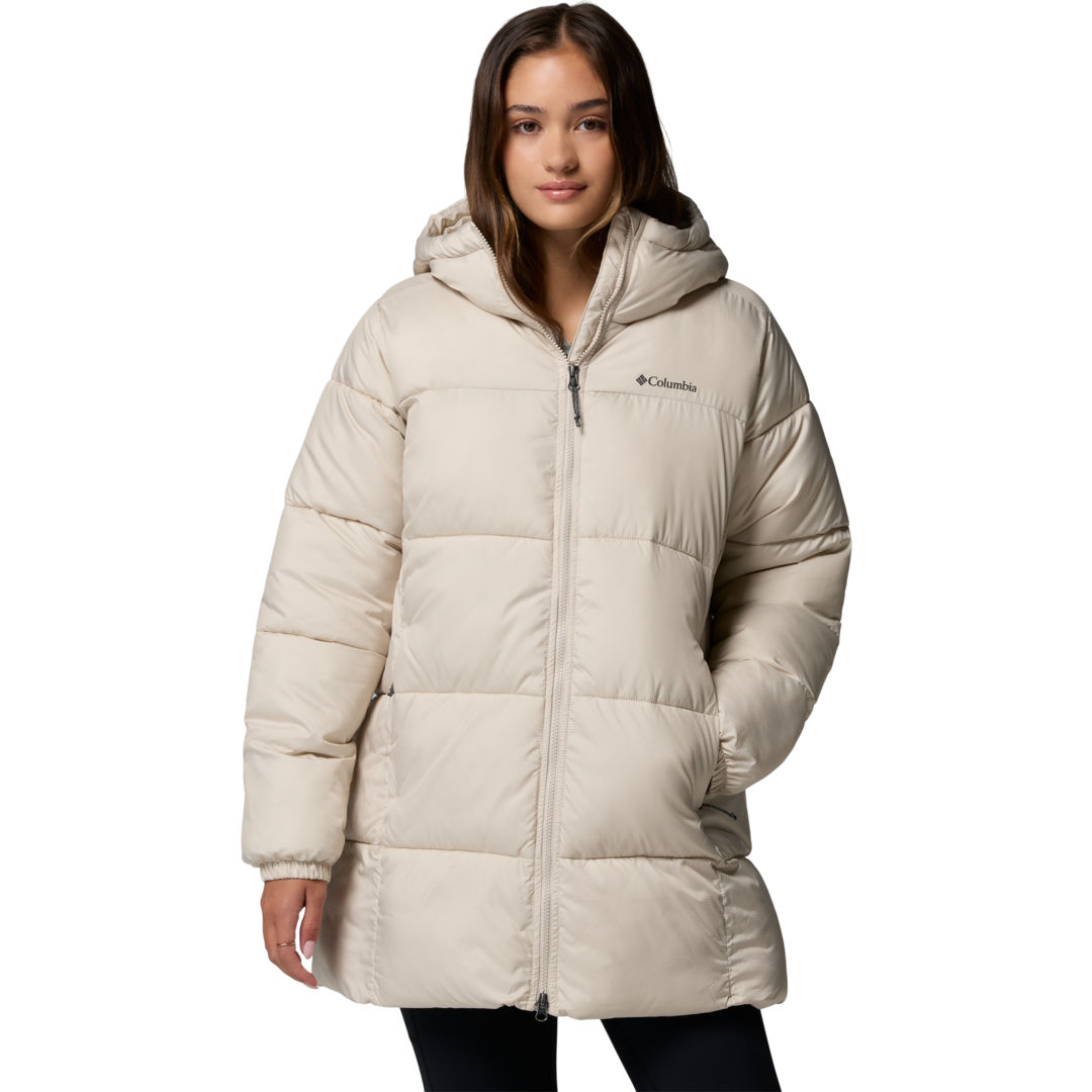Columbia Puffect II Hood Mid W vinterjacka Vit | INTERSPORT