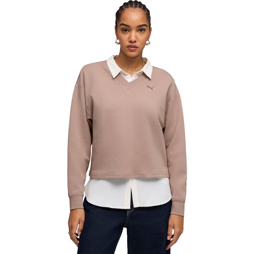 Puma Essentials Elevated V-neck W tröja