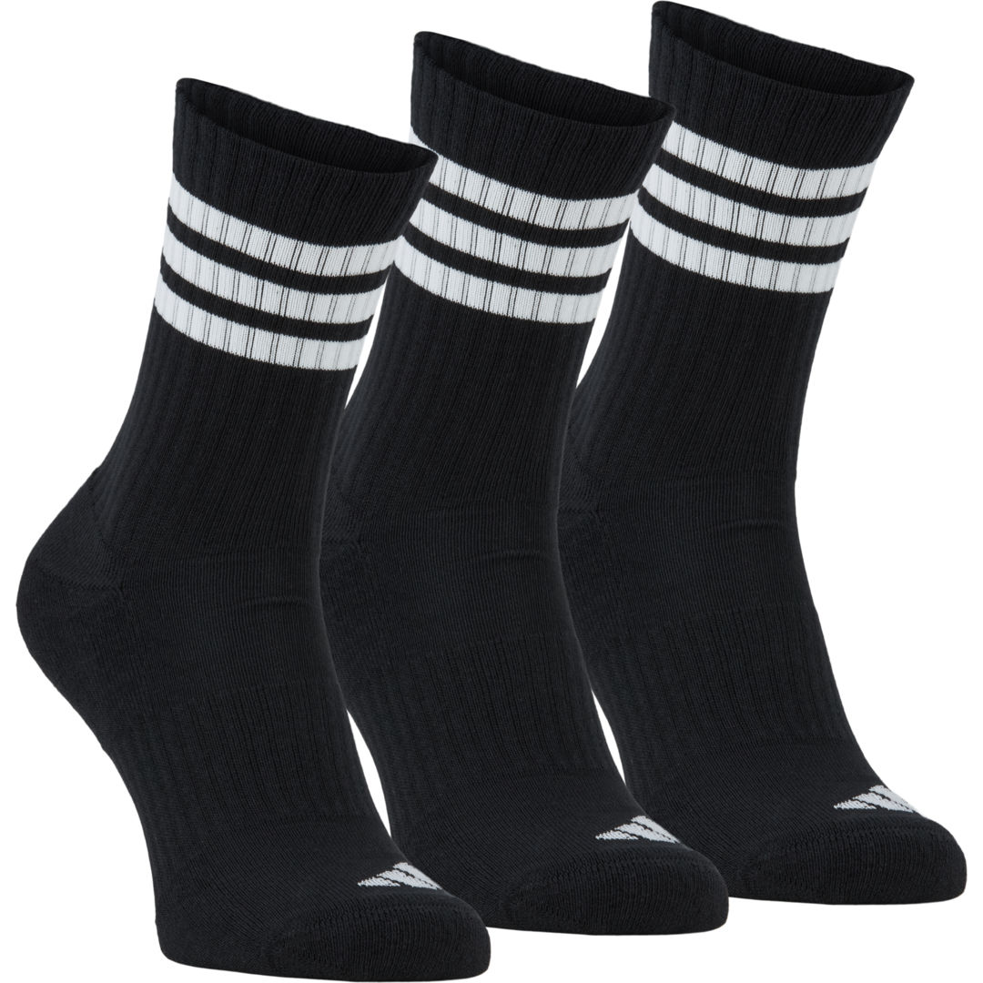 adidas 3-Stripes Cushion Crew 3-pack strumpor