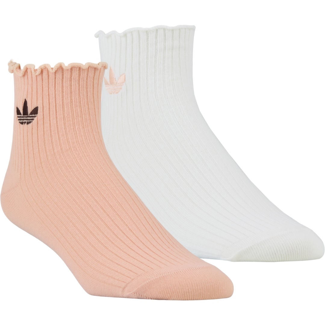 adidas Originals Ruffle Quarter 2-pack strumpor