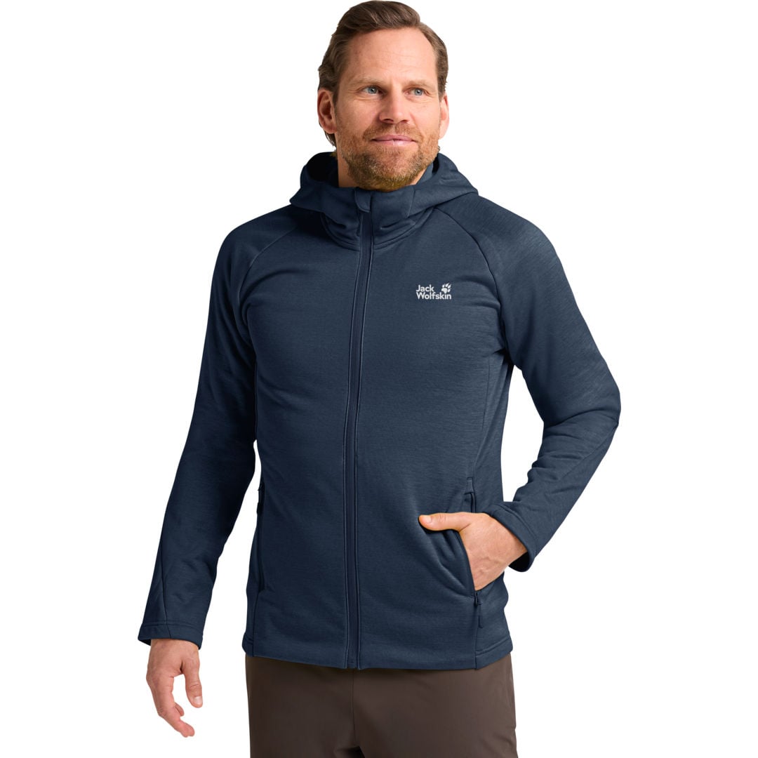 Jack Wolfskin Peak District Hooded M fleecejacka