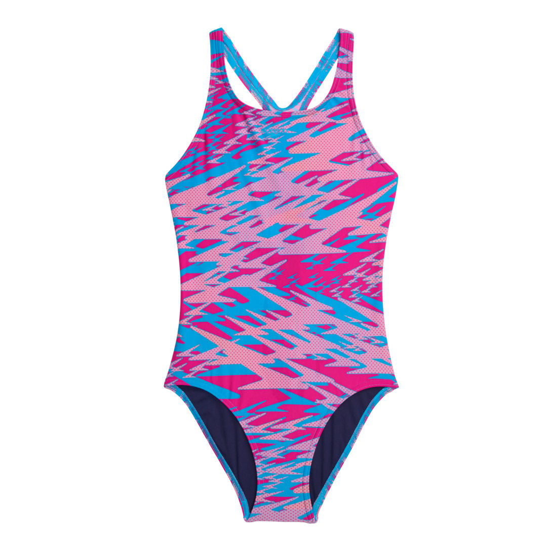 Speedo Hyperboom Print Medalist JR baddräkt