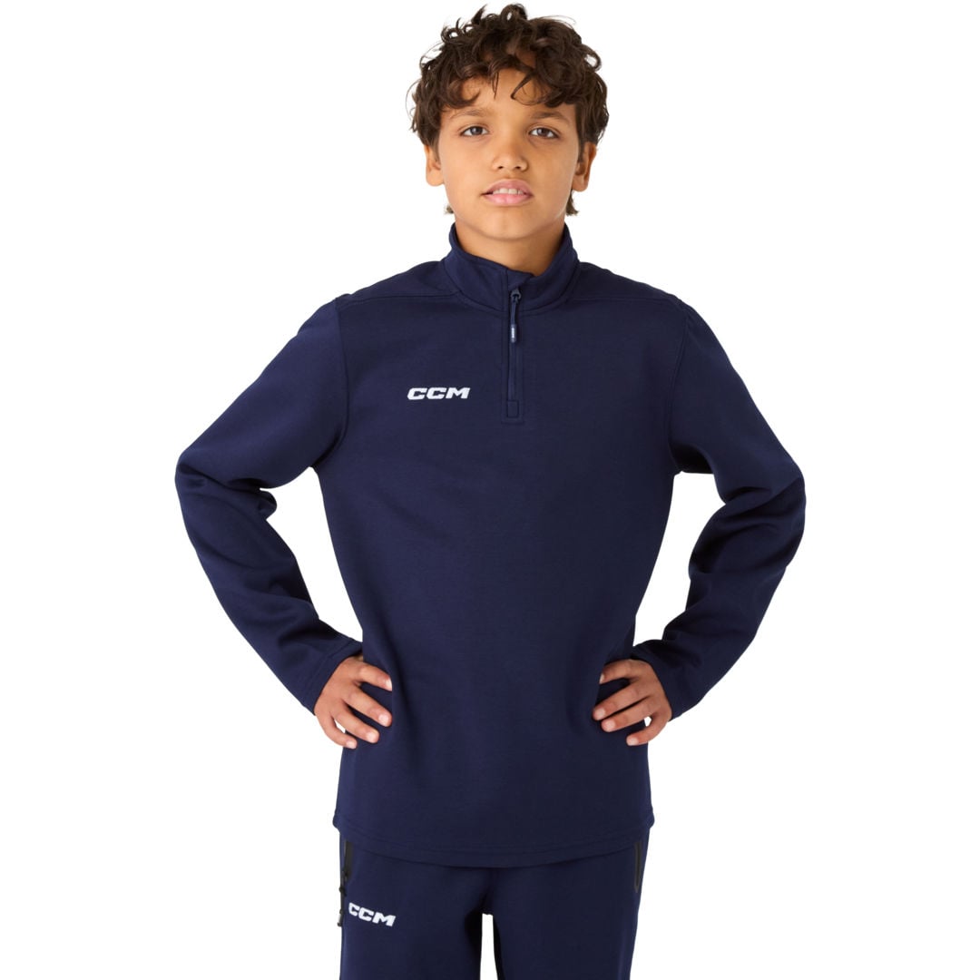 CCM Hockey Locker Room 1/4 zip JR fleecetröja