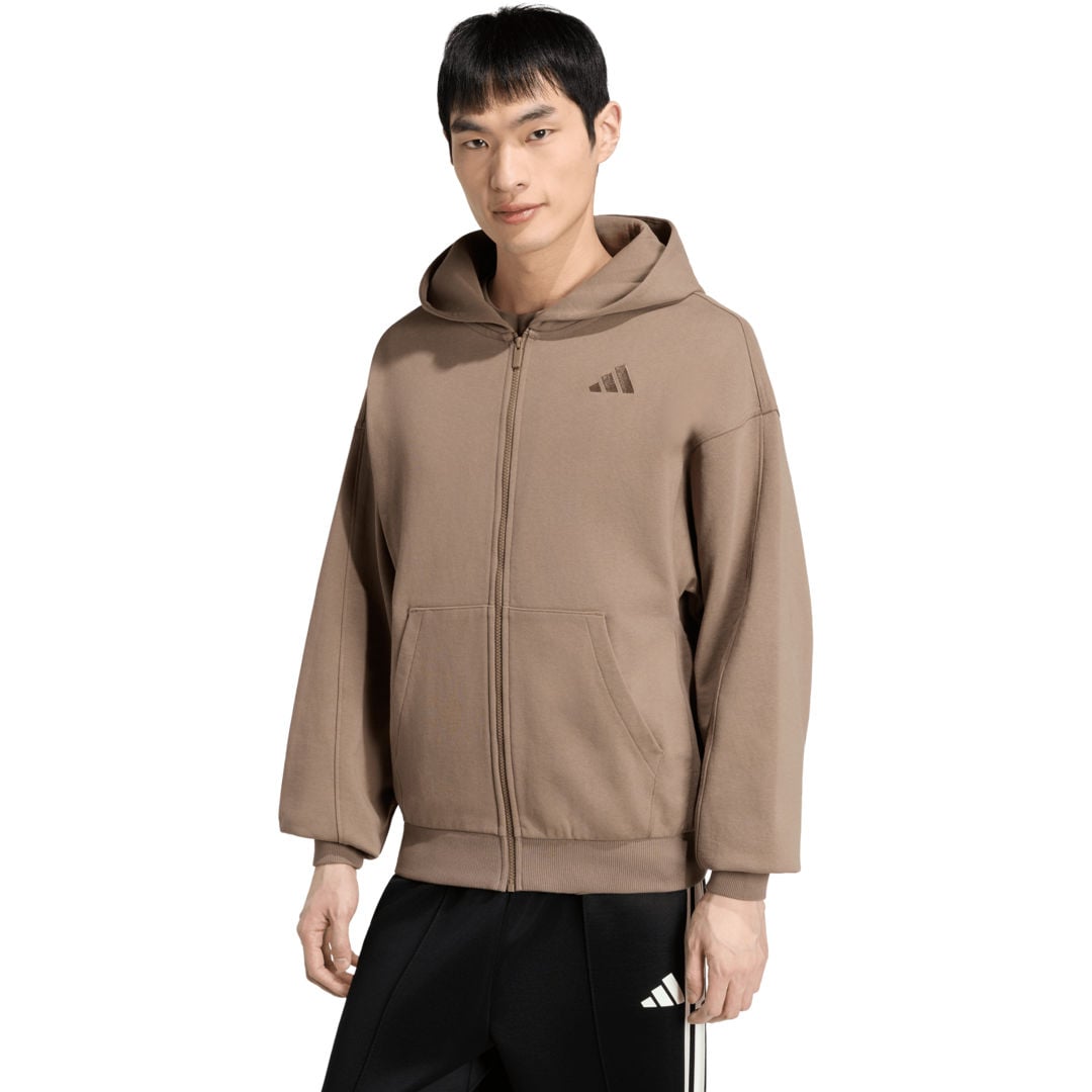 adidas Kit Small Logo Full-zip huvtröja