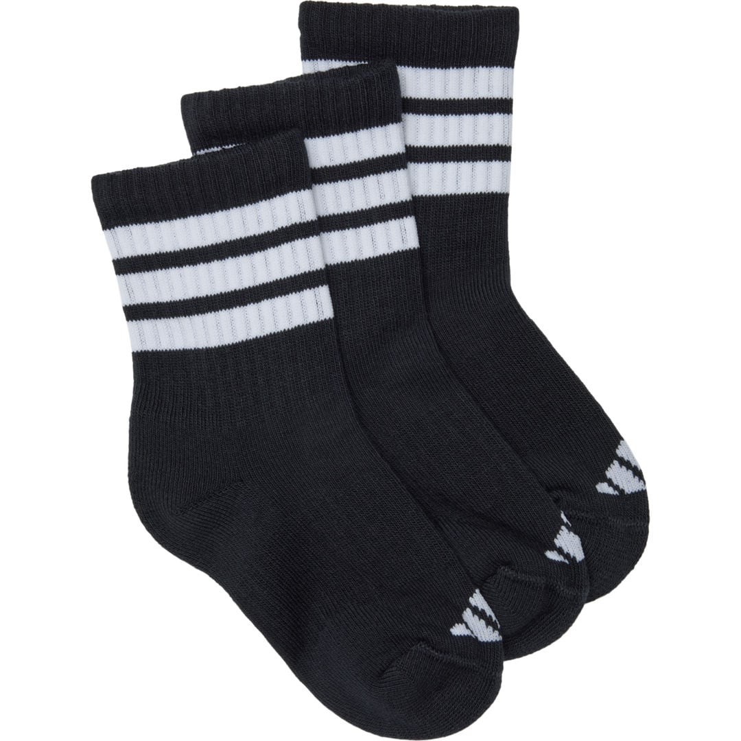 adidas 3-Stripes Cushioned Sportswear Crew JR 3-pack strumpor