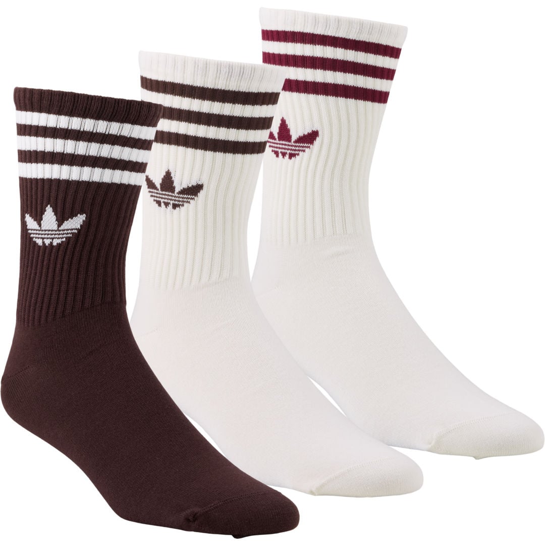 adidas 3-Stripes Crew 3-pack strumpor Flerfärgad