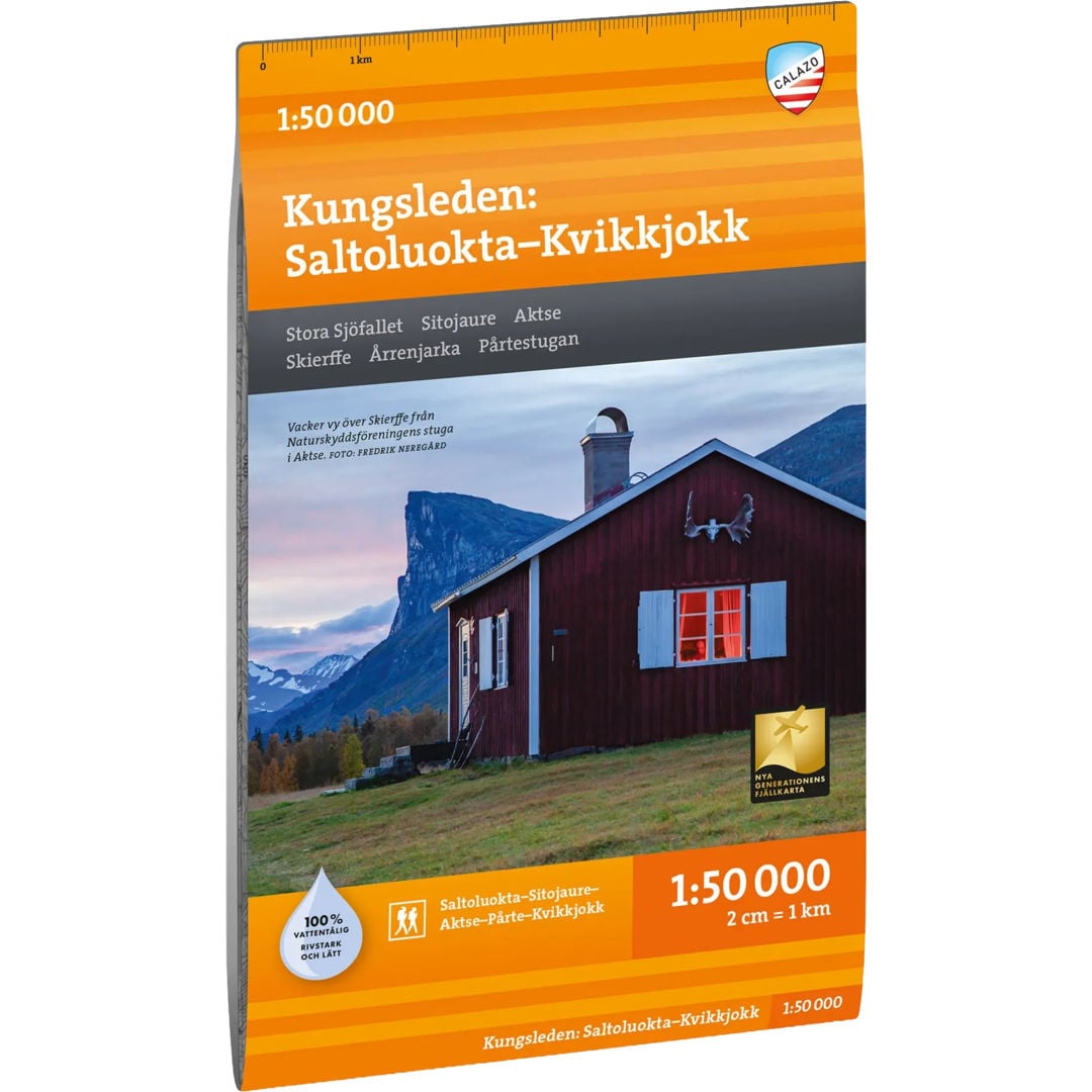 Calazo Sáltoluokta–Kvikkjokk 1:50 000 karta