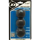 Dunlop Intro 3 ball Blister Squashbollar Svart