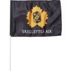 Skellefteå AIK Flagga med pinne 30x45cm Svart