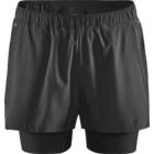 Craft ADV Essence 2-in-1 Stretch Shorts M Löparshorts Svart