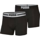 Puma Placed Logo Boxer 2-pack kalsonger Svart