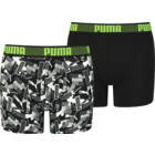 Puma Logo Print Boxer 2-pack JR kalsonger Svart
