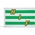 Hammarby Flagga med pinne 60x90cm Vit