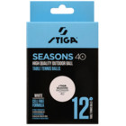 Stiga Seasons Outdoor 12-pack pingisbollar  Vit