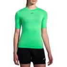 Brooks HIGH POINT SHORT SLEEVE LÖPARTRÖJA Grön