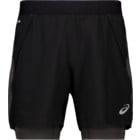 Asics ROAD 2-IN-1 5 TUM LÖPARSHORTS Svart