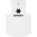 SAYSKY LOGO FLOW SINGLET LÖPARLINNE Vit