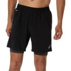 Asics ROAD 2IN1 7'' LÖPARSHORTS Svart