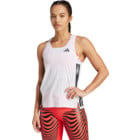 adidas ADIZERO SINGLET LÖPARLINNE Vit