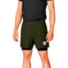 SAYSKY PACE 2IN1 SHORTS 5" LÖPARSHORTS Grön