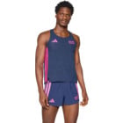 adidas BERLIN MARATHON 2025 SINGLET LÖPARLINNE Blå