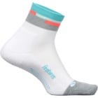 Feetures ELITE LIGHT CUSHION QUARTER LÖPARSTRUMPA Vit