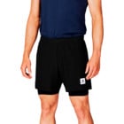SAYSKY PACE 2IN1 SHORTS 5" LÖPARSHORTS Svart