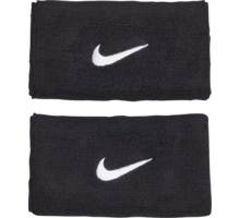 Nike Swoosh doublewide wristband handledsband 2-pack Svart