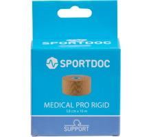SPORTDOC Medical Pro Rigid tape 3,8cmx10m Brun