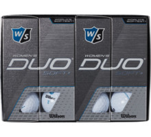 Wilson Duo Soft+ Women's 12-pack golfbollar Vit