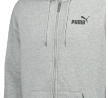 Puma Ess Small Logo FZ huvtröja Grå