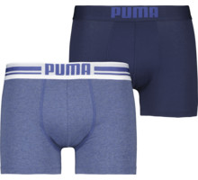 Puma Placed Logo Boxer 2-pack kalsonger Blå