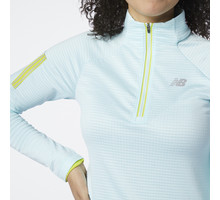 New Balance NB Heat Grid Half Zip Löpartröja Blå