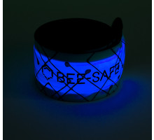 BEE-SAFE Led Click Band USB Reflexband Blå