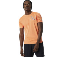 New Balance Graphic Impact Run M t-shirt Orange