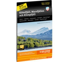 Calazo Kittelfjäll, Marsfjällen och Klimpfjäll 1:50 000 karta Vit