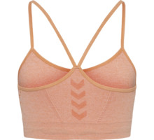 Hummel hmlCI Seamless Scrunch Light-Support sport-BH Rosa