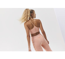 Hummel hmlCI Seamless Scrunch Light-Support sport-BH Rosa