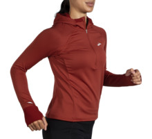 Brooks Notch Thermal Hoodie 2.0 Löpartröja Röd