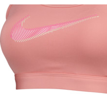 Nike Swoosh Graphic Medium Support sport-BH Rosa