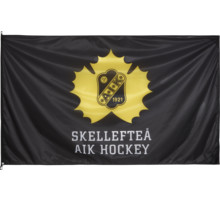 Skellefteå AIK Flaggstångsflagga Svart