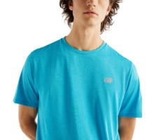 New Balance ATHLETICS RUN T-SHIRT  Blå