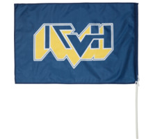 HV71 Flagga med pinne 60x90 Blå